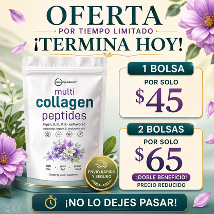 Péptidos Multi Colágeno Premium (Oferta Termina Hoy)